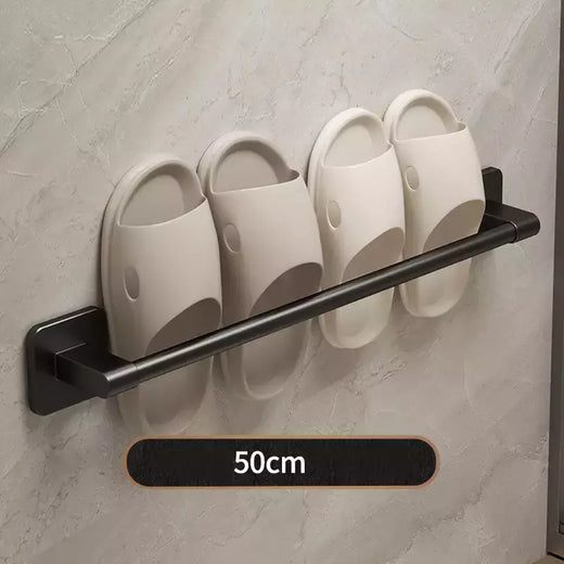 Wall Mounted Slipper Rack para Banheiro, Rack de armazenamento, Quarto, Chuveiro, Banho Chinelos Cabide, Babouche Organizador, Sem Perfuração
