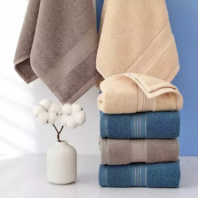 Toalha de algodão grosso altamente absorvente, toalhas de banho monocromáticas, microfibra Serviette, Cooling Towel, adequado para adultos e crianças