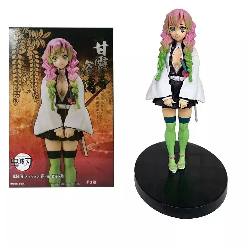 Anime figura demônio slayer figuras kimetsu não yaiba boneca tanjiro nezuko zenitsu estatueta inosuke guerreiro figura de ação modelo brinquedos