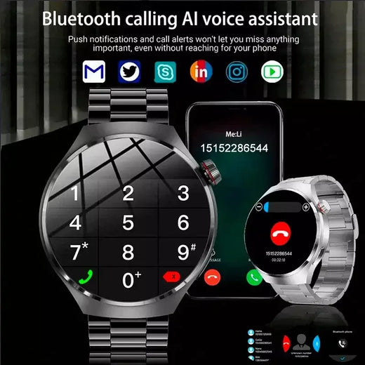 Xiaomi relógio inteligente masculino ms. nfc gps 360*360 1.52amoled hd screentracker bússola bluetoothcall ip68 esporte freqüência cardíaca smartwatch