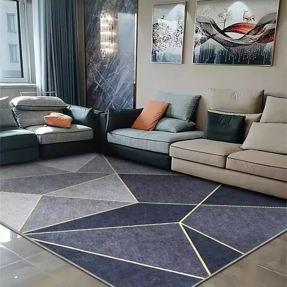 Tapete minimalista moderno para decoração de sala de estar, quarto, cabeceira, antiderrapante, sofá, mesa, área grande, tapete de entrada de boas-vindas