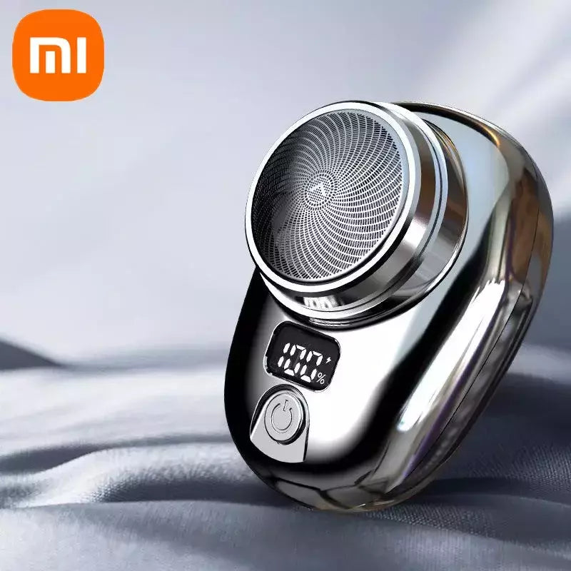 Mini barbeador elétrico para viagens masculinas, navalha portátil, aparador de barba, recarregável, recarregável, rosto