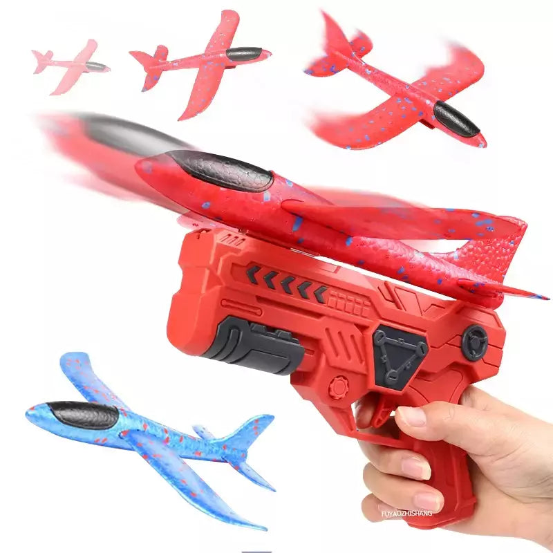 Lançador de avião Brinquedos para crianças, avião ao ar livre, avião voador antiderrapante, catapulta de espuma EPP, presentes de aniversário para meninos e meninas
