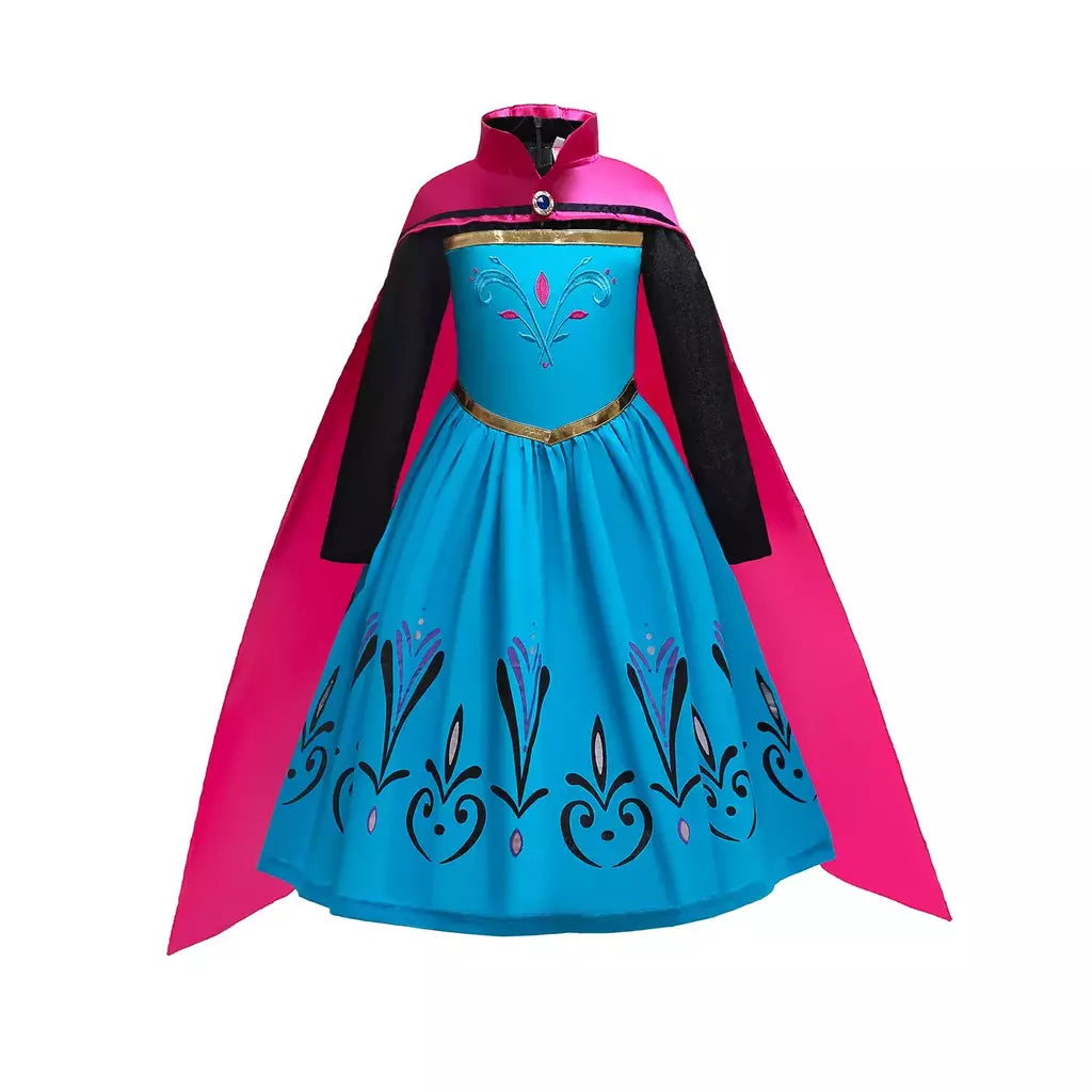 Elsa anna vestidos de princesa meninas malha lantejoulas vestido crianças cosplay neve rainha trajes halloween carnaval festa aniversário vestidos