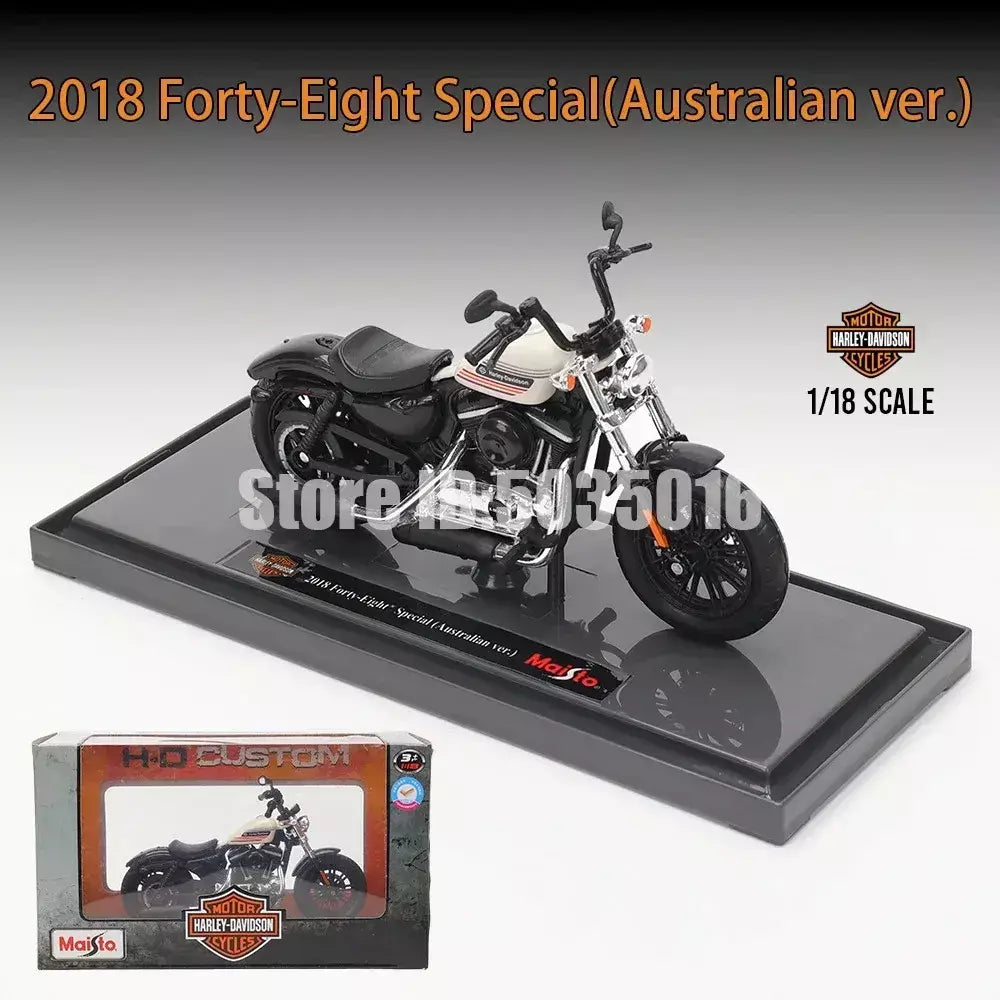 Maisto 1:18 Harley-Davidson 2018 Quarenta e Oito Especial Auseraliou Ver Modelo de carro de motocicleta em liga Vários estilos para escolher