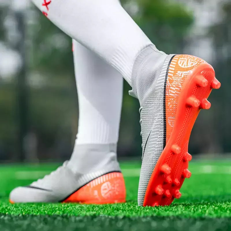 Botas de futebol dos homens TF/FG Profissional Kid's Anti-Slip Treinamento Futebol Chuteiras Childs Calçado Esportivo de alta qualidade New Arrival