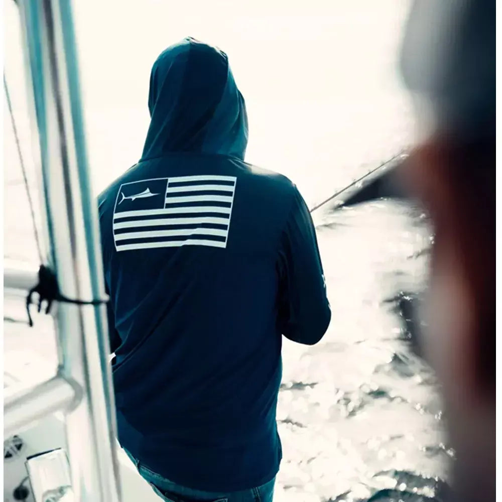 Vela hoodies engrenagem de pesca manga longa camisas com capuz blusas para pesca peixe desempenho vestuário camisa de pesca uv manga longa