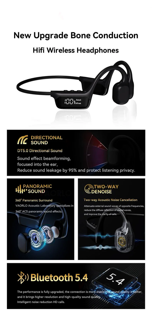 Xiaomi ipx8 à prova dwaterproof água natação condução óssea fone de ouvido bluetooth baixo sem fio mp3 player ciclismo fitness fone