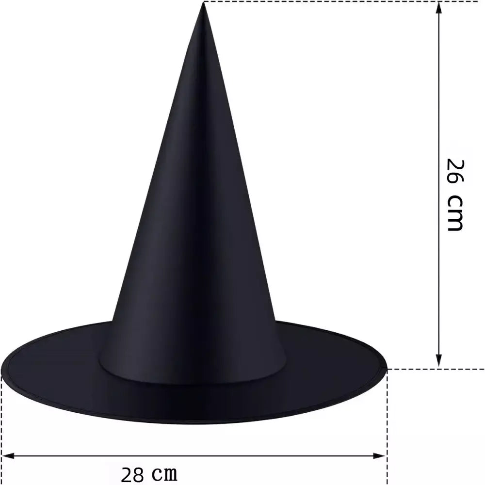 1 pçs chapéu de feiticeiro preto para crianças adultas halloween brincadeira horror festa masquerade ao ar livre bar escola decoração para casa adereços