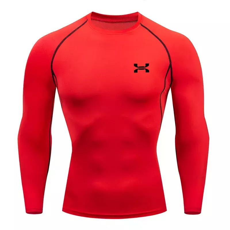 Camisa respirável Rashguard de compressão masculina, ajuste seco, camiseta esportiva MMA Fitness Gym, camisa de corrida, alta qualidade