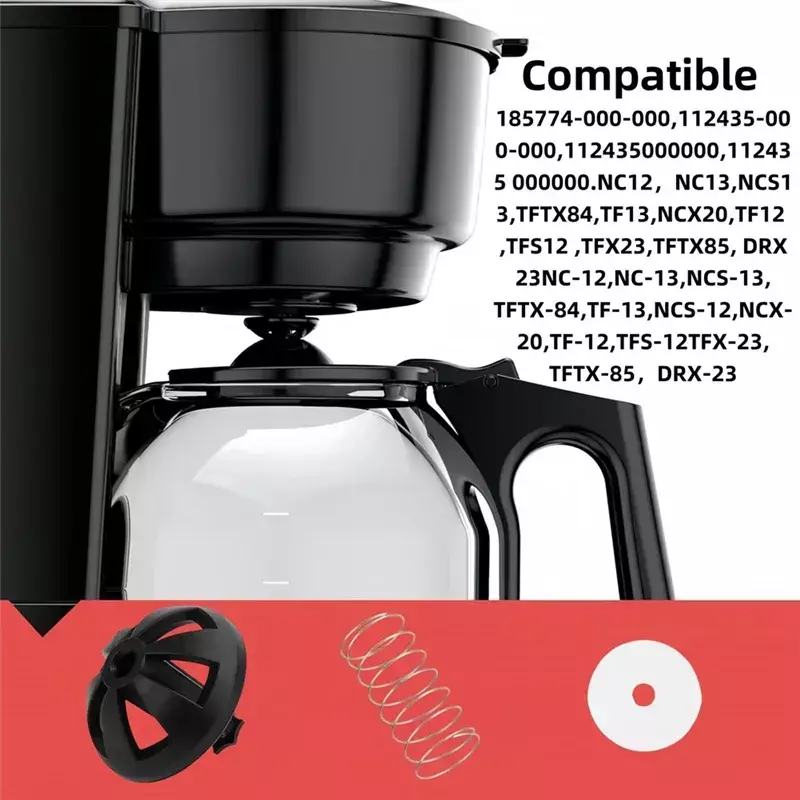 Máquina de café cesta de cerveja inferior moldada kits rolha se encaixa para black deckker cafeteiras cesta de fermentação