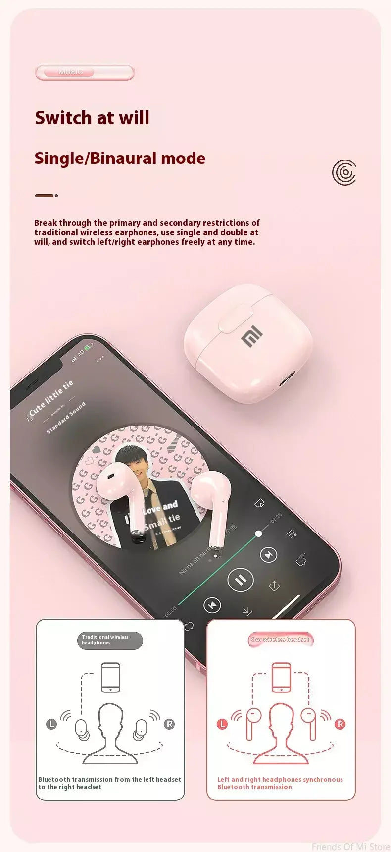Xiaomi a2 pro tws sem fio bluetooth fone de ouvido mini fone esporte à prova dwaterproof água alta fidelidade som estéreo