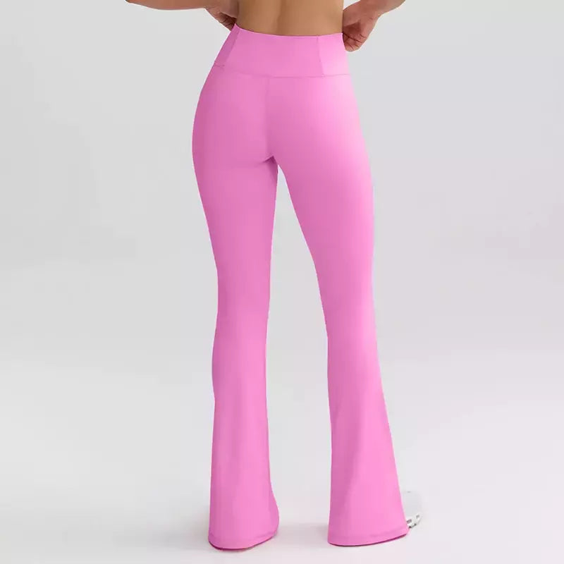 Terno de Yoga Patchwork de duas peças para mulheres, cintura alta Flare Leggings, roupas de treino Fitness Sportswear agasalho