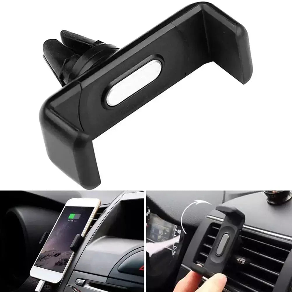 Suporte do telefone do carro preto suporte do telefone do carro universal painel de montagem ventilação ar para smartphone acessórios navegação gps