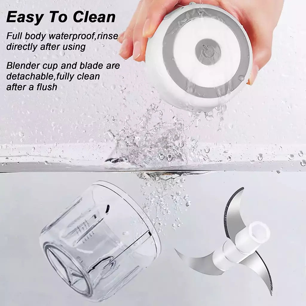 Usb portátil elétrica alimentos chopper para cozinha, mini alho espremedor, moedor de carne, vegetal chopper, cozinha gadgets