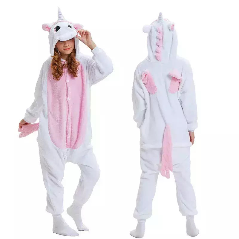 Kigurumi-Animal Onesies infantil, unicórnio, panda, macacão, pijama, anime, cosplay, fantasias, Natal, halloween, crianças, meninos, meninas