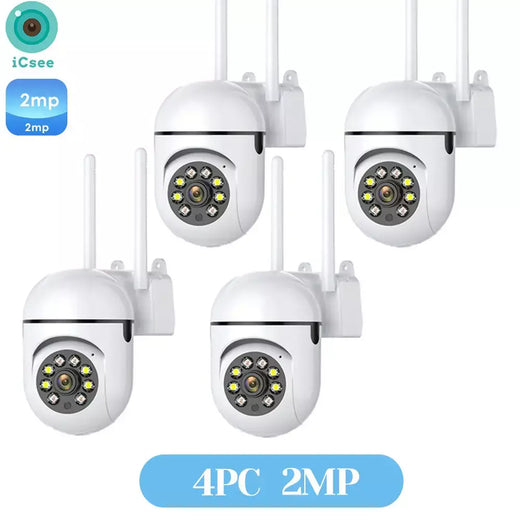 4mp wifi câmera ao ar livre 2k hd segurança ptz câmera ip ai detecção automática rastreamento interior bebê noite cor câmera de vigilância icsee