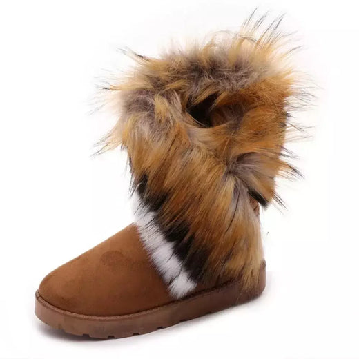 Bota de camurça plataforma feminina, bota casual, botas de neve de algodão luxuoso, nova moda, tendência, inverno