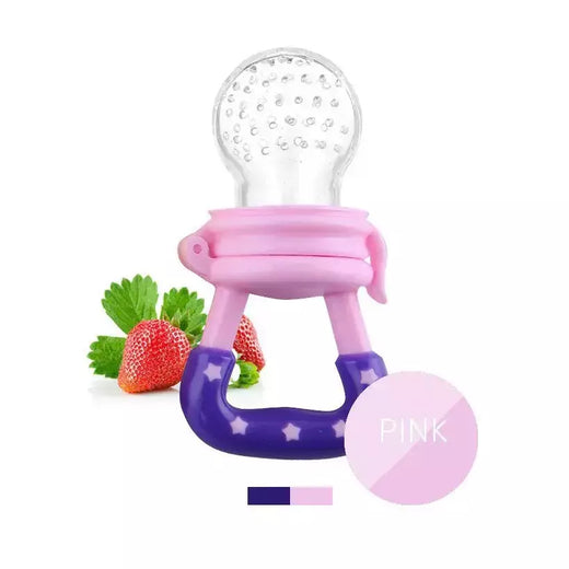 Baby Fruit Food Silicone Bite Bag, Moedor de Suplemento Alimentar, Anti-asfixia, Tampa contra poeira, Limpar sem ângulo morto