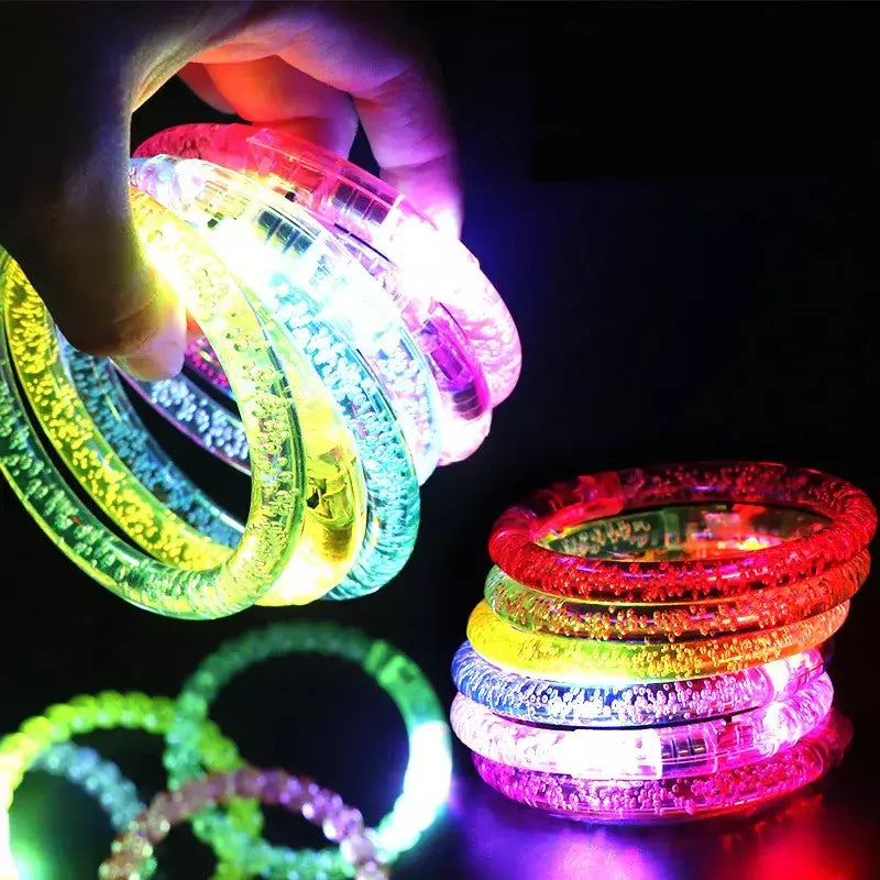 12/15/30/60 pçs led brilho varas em massa colorido rgb brilho espuma vara tubo de alegria luz escura para natal aniversário festa de casamento suprimentos