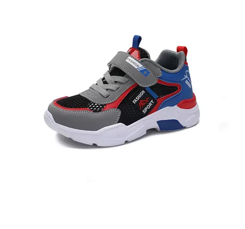 Única rede crianças sapatos meninos tênis verão respirável superfície antiderrapante meninas tênis casuais esportes correndo sapatos ao ar livre