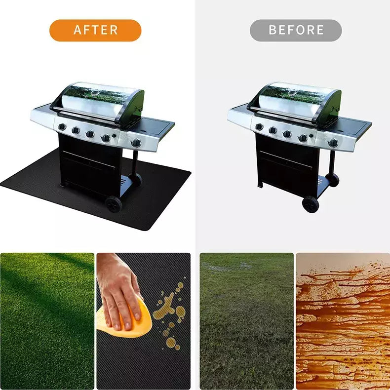 Esteira De Fogão De Churrasco Resistente A Alta Temperatura, Pote De Fogo, Esteira De Deck À Prova De Fogo, Terraço Gramado, Esteira Retardante De Chamas, Fácil De Limpar