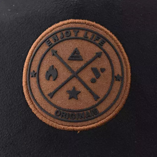 Unisex ENJOY LIFE Letter Patch Baseball Caps, Chapéu do camionista para homens e mulheres, venda quente