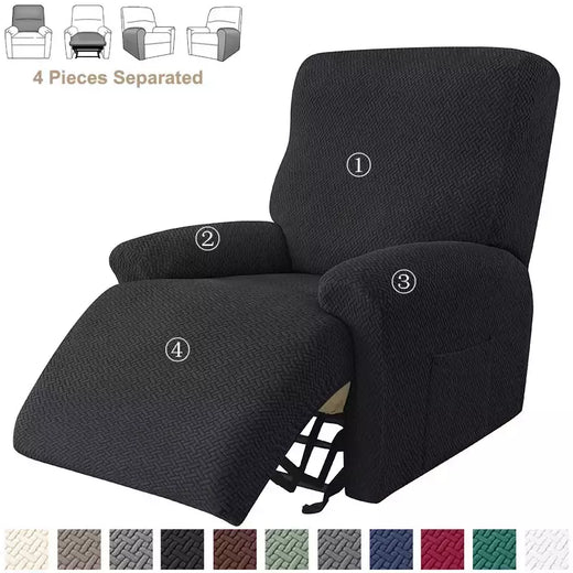 Jacquard Stretch Reclinável Sofá Covers, Poltrona elástica Split, Capa de cadeira antiderrapante, Cadeiras Lazy Boy, Slipcovers para sala de estar