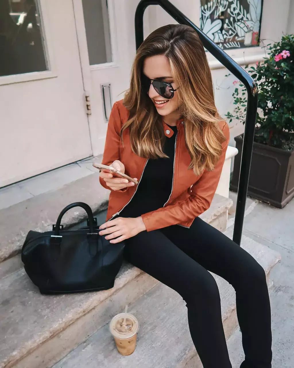 Jaqueta de couro PU feminina com zíper, casaco manga comprida, jaquetas de motociclista, slim fit, monocromática, streetwear casual, moda feminina, outono, Y2K