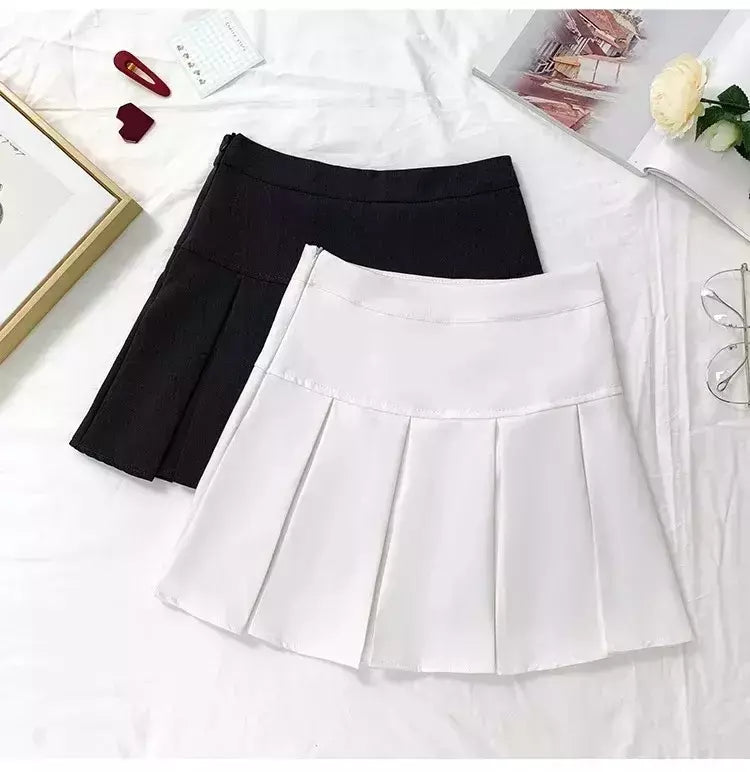 Mini vestido de cintura alta feminino, Cinza, Emagrecimento, Versátil, Anti-Exposição, Saia Linha A, Design, Sentido, Primavera, Outono, Novo, 2022