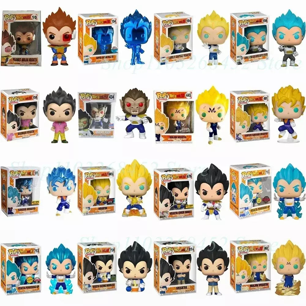 NOVO Funko POP Dragon-ball vegeta 10 154 156 158 vegeta 434 445 491 669 vegeta 676 713 758 814 862 Vinil Action Figure Brinquedos Presentes
