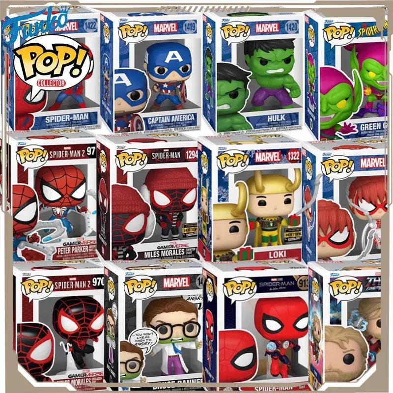 Funko pop original marvel capitão américa hulk homem-aranha myers norman osborn figura de ação brinquedos para meninos meninas crianças presente