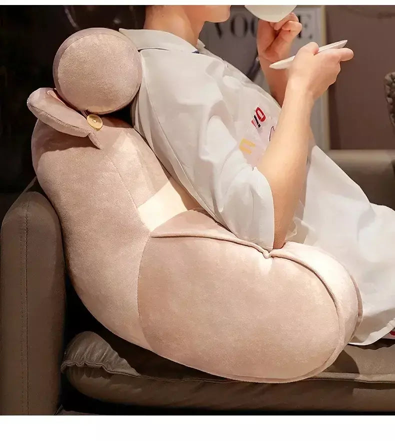 2025 almofada de cabeceira dos desenhos animados sofá encosto destacável lavável apoio lombar pescoço travesseiro para dormitório cadeira cama decoração maison