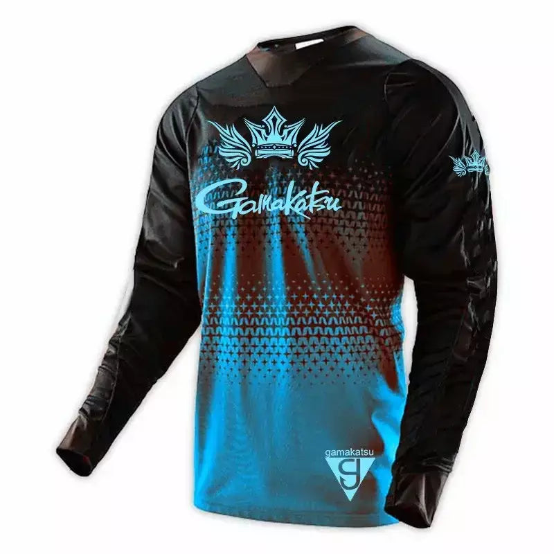 Manga Longa Anti-UV Proteção Solar Camiseta, Respirável Vestuário de Pesca, Secagem Rápida Roupas, Xs-5XL, Verão, Outono, Inverno