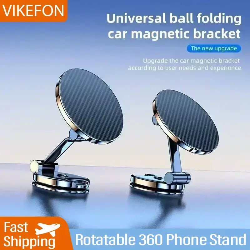 Suporte Do Telefone Do Carro Magnético, Rotatable 360 Cell Phone Stand, GPS, All Mobile Adaptação, Suporte para iPhone, Huawei