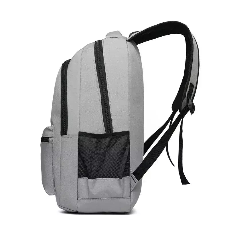 Mochila de carregamento USB impermeável para homens, sacos traseiros do escritório do negócio, mochila para laptop casual, mochilas escolares masculinas, 15,6";;VERDADEIRO;;"CINZA