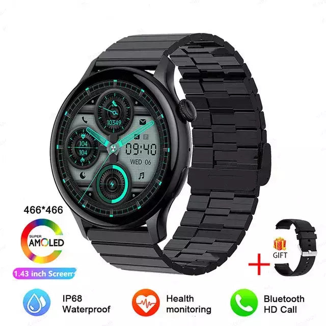 NFC Smartwatch para Mulheres, Tela HD, Rastreador de Saúde, Esportes, Voz, Chamada Bluetooth, Huawei, Xiaomi, Senhoras, Novo, 466x466, 2022