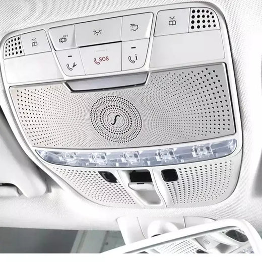 Para mercedes benz classe c w205 glc luz de leitura do carro capa guarnição decoração tiras interior telhado quadros da lâmpada acessórios automóveis