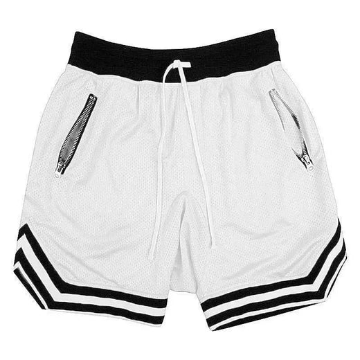 Calções de basquete de malha respirável masculino, corredores de ginástica, calças curtas esportivas masculinas, scanties casuais, verão