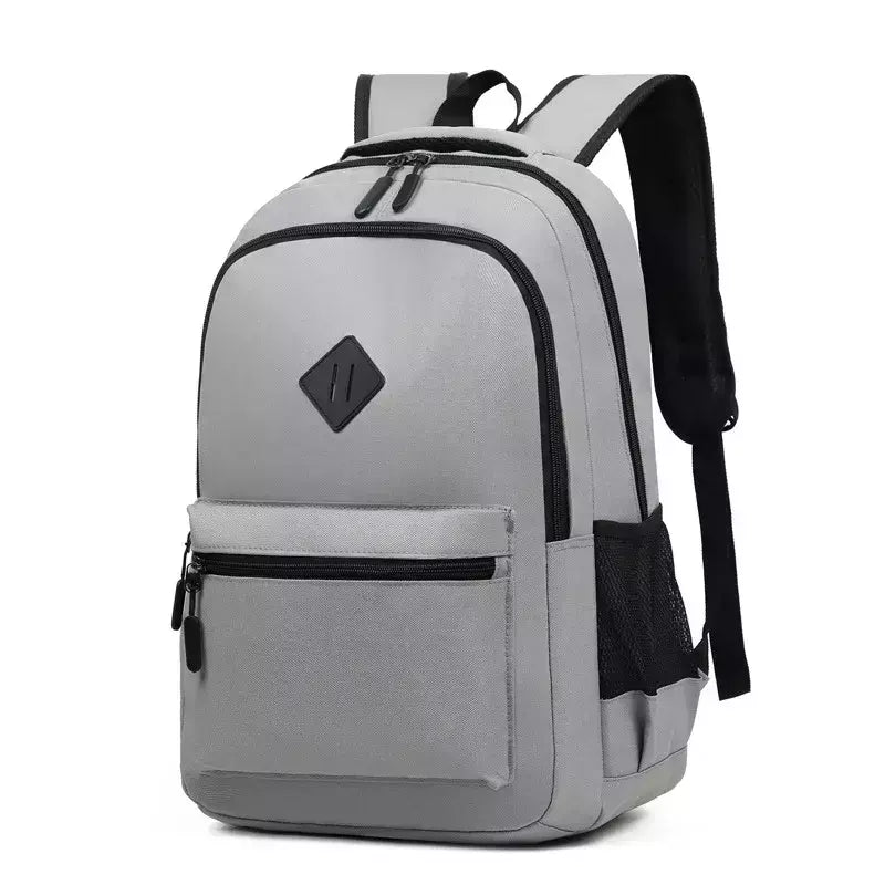 Mochila de carregamento USB impermeável para homens, sacos traseiros do escritório do negócio, mochila para laptop casual, mochilas escolares masculinas, 15,6";;VERDADEIRO;;"CINZA