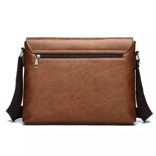 Maleta de couro PU para homens, sacola nova, bolsa de computador retro, designer lateral, bolsa crossbody mensageiro, bolsa de ombro portátil