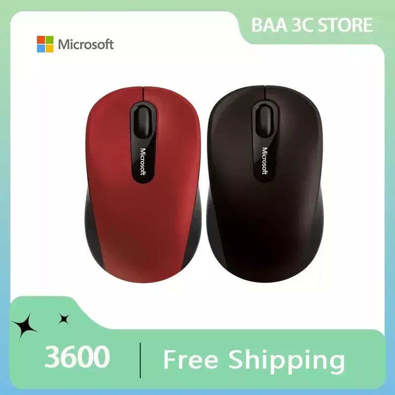 Microsoft 3600 mouse bluetooth 4.0 2.4g sem fio leve e-sports portátil computador mouse acessório para jogo de computador