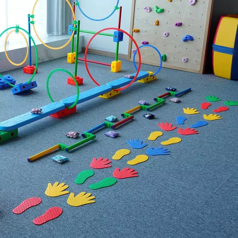 Crianças jogos criança mão pés sensorial jogar rastejando e salto atividade brinquedo jardim de infância diversão ao ar livre indoor spizeug kinder