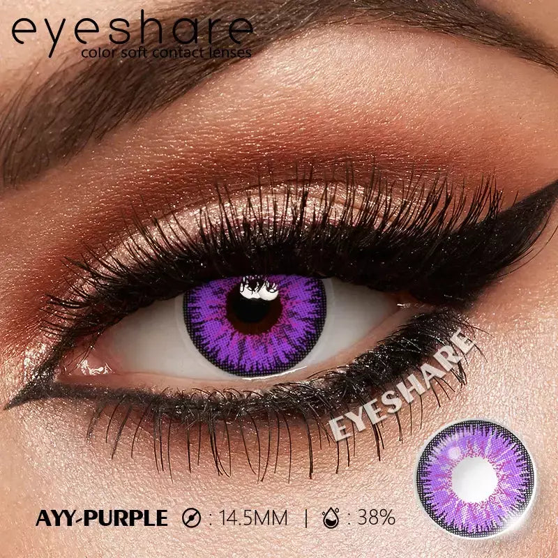 Eyeshare 1 par cosplay lentes de contato coloridas brancas lentes de contato vermelhas anime lentes de olho preto halloween beleza maquiagem lentes