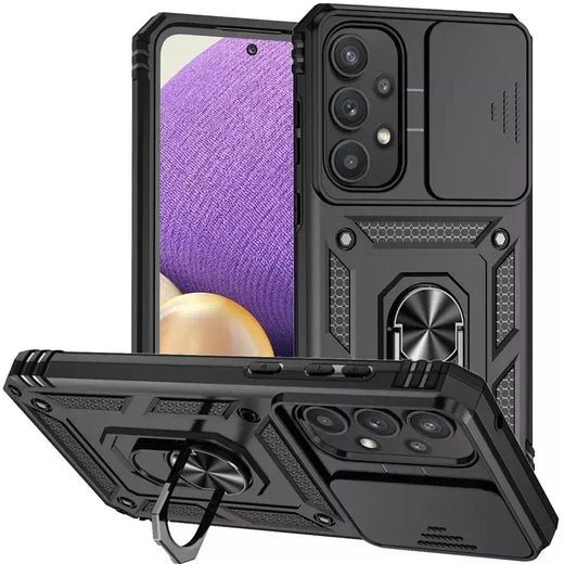 Para samsung galaxy a14 a24 a54 a34 a05 a05s a15 a35 a55 a26 a36 a56 caso anel titular à prova de choque coque lente proteger capa