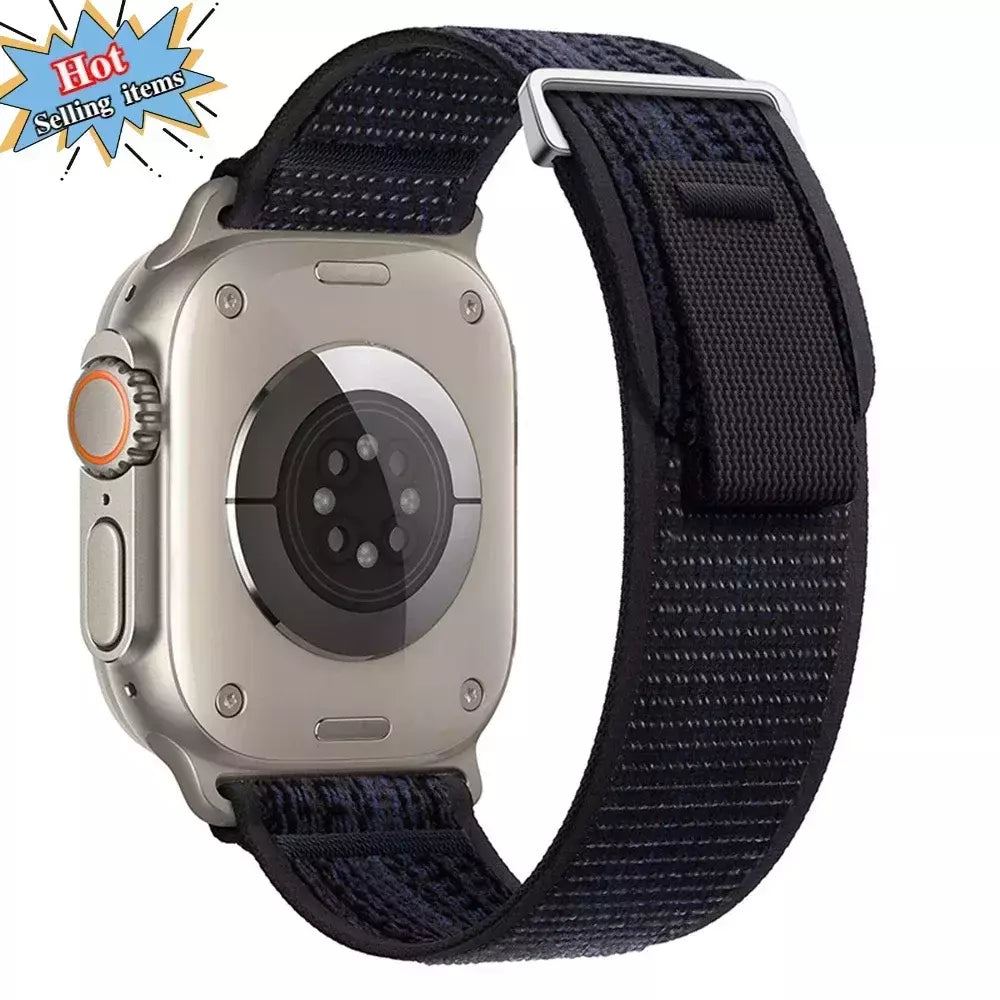 Pulseira Esportiva Trail Loop para Apple Watch, Pulseira de Nylon, Ultra 2, 49mm, Série 9, 8, 7, 45mm, 41mm, iWatch 6, 5, 4, 3, SE, 44 milímetros, 40 milímetros, 42 milímetros
