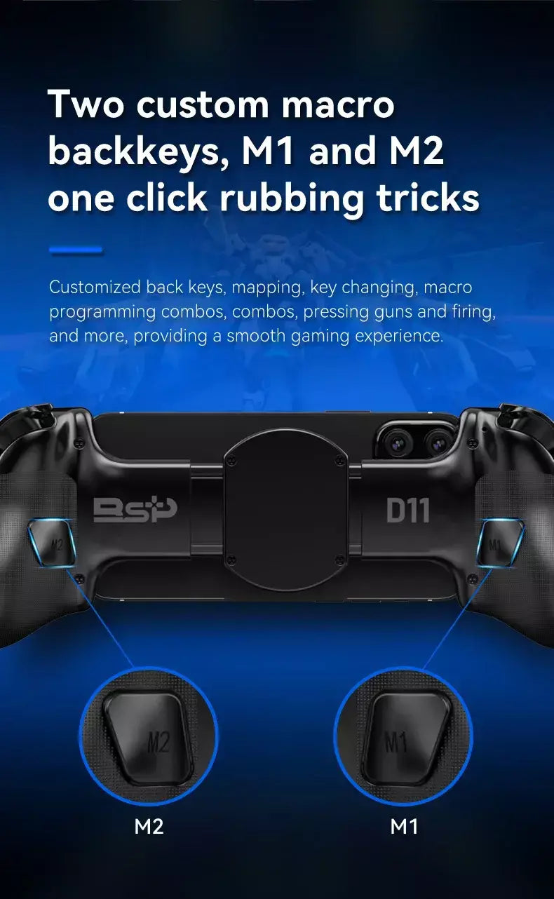 BSP-D11 Stretching Controlador de jogo sem fio para SWITCH/Android/Apple IOS Tablet para PS3/PS4/XBOX Gamepad Streaming