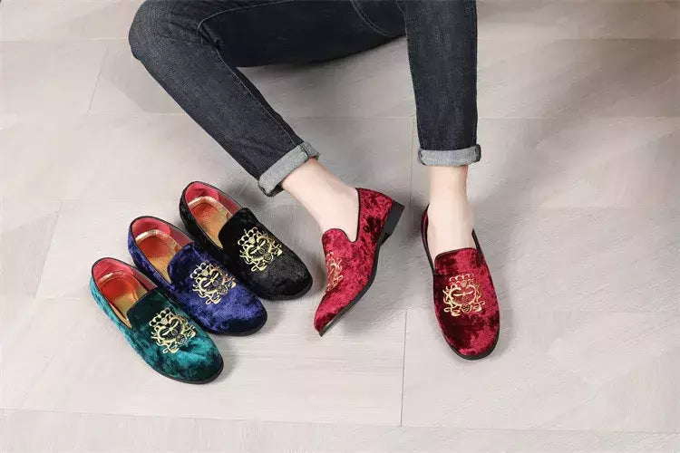 Sapatos de couro de camurça para homens, sapatos de casamento, sapatos baixos Oxford, mocassins bordados, tamanho grande, alta qualidade, designer, luxo, festa