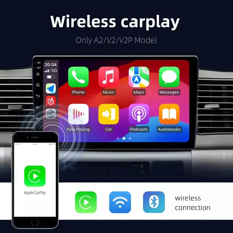 9 "android 13 carplay rádio estéreo do carro para honda civic 8 2005 - 2012 reprodutor multimídia navegação gps 2 din 4g áudio dvd