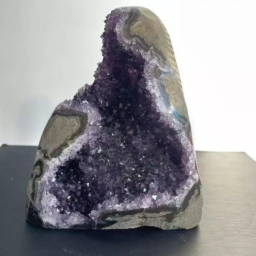 1pc natural ametista cristal cluster quartzo cristais brutos pedra de cura minério mineral decoração para casa roxo cornucópia feng shui pedra